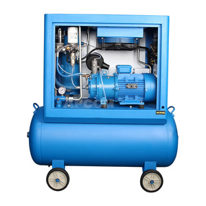 Compresseur d'air à spirale injecté d'huile APCOM 2,2-11 kW 8-16 bars, pompe à air stationnaire silencieuse avec réservoir 50/60 Hz monophasé et triphasé - Product Image 5