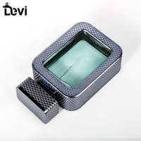Flacon de parfum vide en verre transparent carré portable rechargeable OEM de 100 ml avec pulvérisateur à pompe et impression sérigraphique