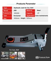 Cric hydraulique de 3 tonnes pour voiture, SUV, VehicleTyre Maintainence Household