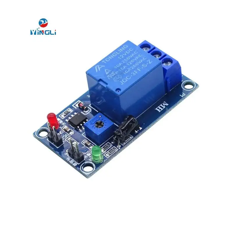 5V 12V soil humidity sensor relay control module is lower than the humidity start switch for automatic watering