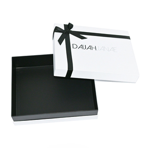 Custom Pirinted Luxury 2 Piece Rigid Packaging Box White 2 Piece Lid And Base Paper Jewelry Box With Logo