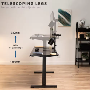 Bureau ergonomique au design moderne avec réglage motorisé du cadre Mobilier de bureau - Product Image 3