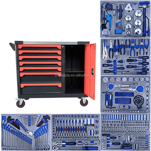 Caja de Herramientas con Ruedas, 7 Cajones, 424 Piezas, Gabinete de Acero para Taller Automotriz, Carro de Herramientas Industrial con Caja de Herramientas - Product Image 2