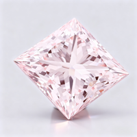 Diamants roses cultivés taille princesse en 1 ct, 2 ct et 3 ct, VS à VVS, certifiés IGI pour la fabrication de bijoux avec un excellent éclat
