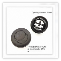 Aérateur rotatif universel pour bus et camping-car / Sortie d'air à persiennes circulaires / Aérateur de climatisation pour tableau de bord