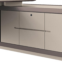 Set Scrivania e Sedia Direzionale in MDF di Lusso Leggero OEM, Arredamento Ufficio Ergonomico all'Ingrosso