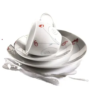 Fourniture d'usine 20pcs ensemble de dîner en porcelaine/ensemble de vaisselle pour 4 personnes