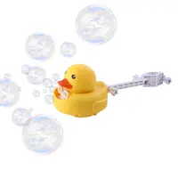 Niedliche gelbe Ente Bubble Toys für Kinder Fahrrad Bubble Machine für Fahrrad mit Licht/Sound Maquina De Burbujas