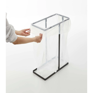 JH-Mech porta sacchetti della spazzatura a pavimento in piedi <span class=keywords><strong>con</strong></span> un efficace <span class=keywords><strong>coperchio</strong></span> della pattumiera in acciaio inossidabile robusto supporto per sacco della spazzatura - Product Image 5