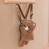 Vente en gros Sac à dos en peluche personnalisé avec ours doux et mignon Cadeau pour enfants Jouets en peluche personnalisés