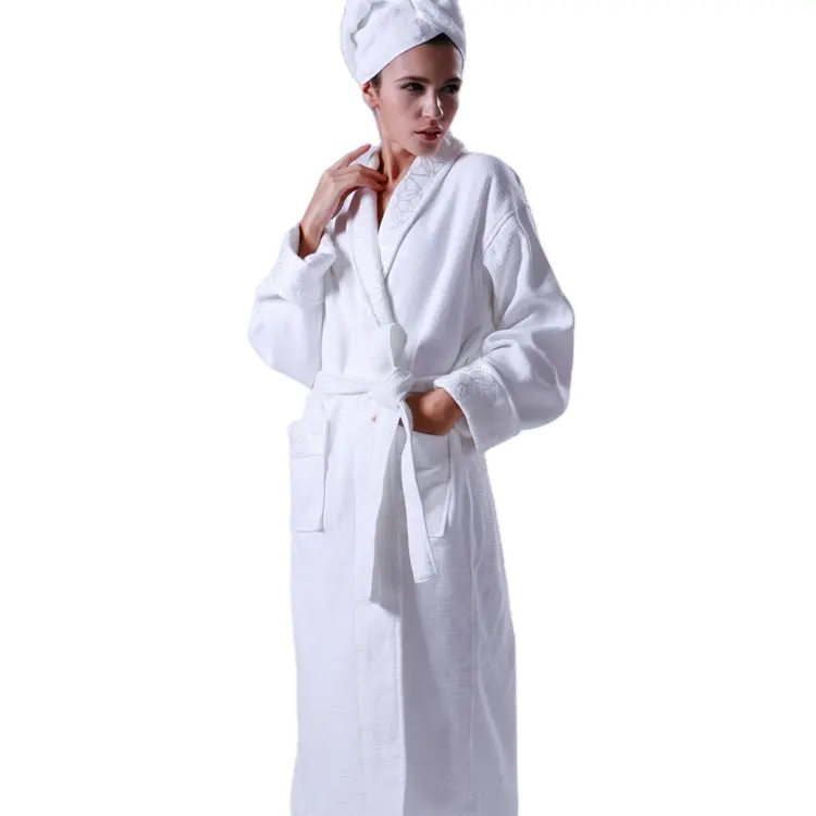 Roupão de banho 5 estrelas para hotel 100% algodão branco