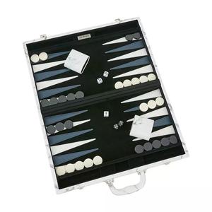 Personnalisé vente Chaude En Cuir de luxe D'échecs Jeux De Puces de Marbre de Backgammon - Product Image 3