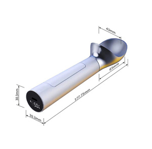 Cuchara para Helado Portátil de Acero Inoxidable con Temperatura Constante, Recargable y con Función de Autoderrite - Product Image 2