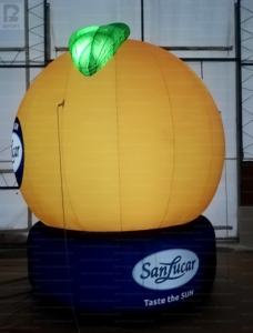 Modèle gonflable personnalisé orange, décoration de fruits commerciale en tissu Oxford pour événements, promotion de marque/supermarché - Product Image 3