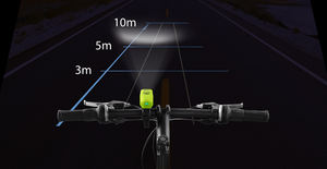 Luz de Bicicleta Compacta, Impermeable, con Sensor y Ajuste Automático de Brillo, LED Dual de 3W, 160 Lúmenes, Recargable por USB - Product Image 5