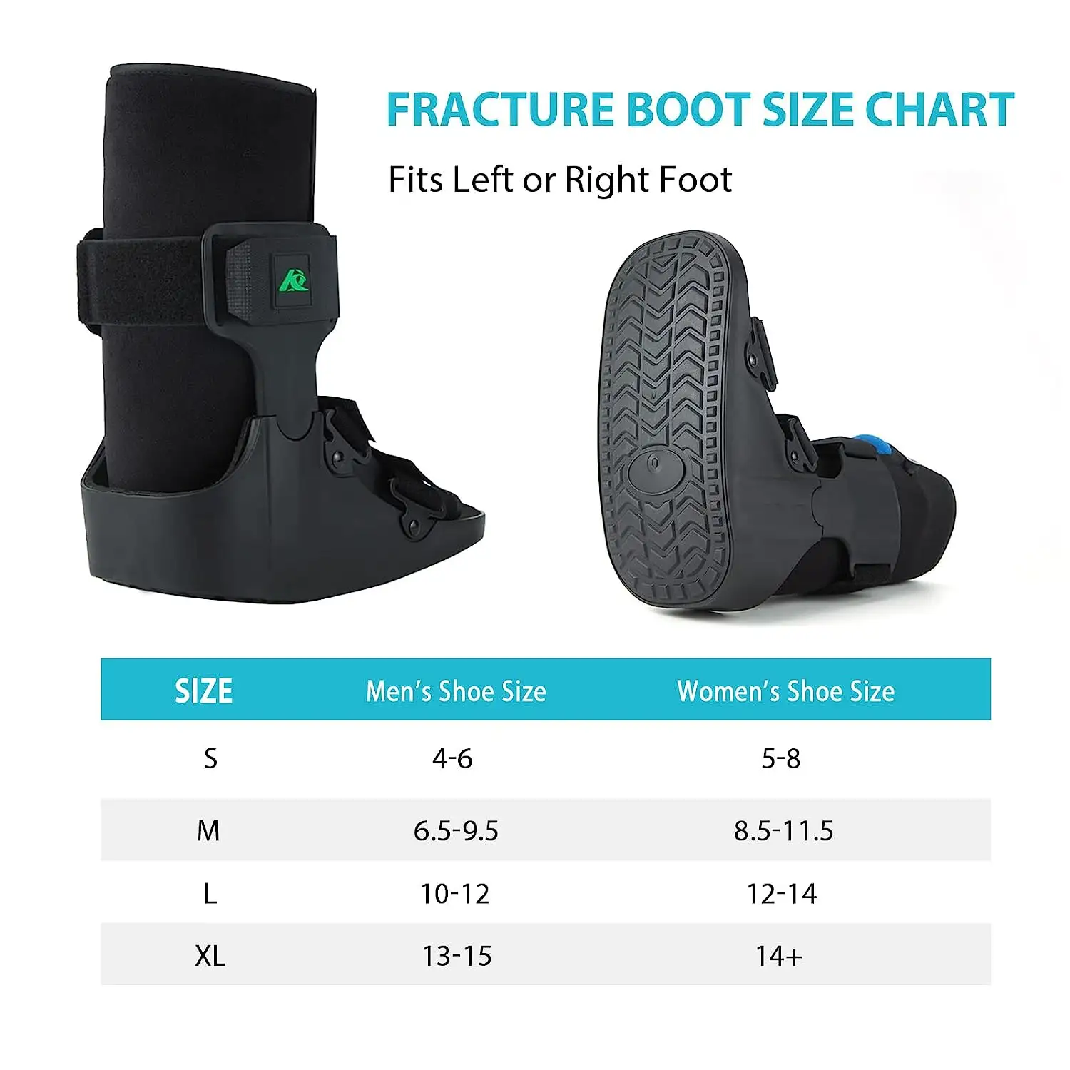 KANGDA Short Air Knöchel Walker Boot Ortho pä discher Fuß in medizinischer Qualität