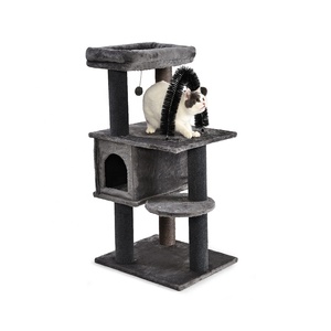 New Custom Luxo Plush Perch <span class=keywords><strong>Cat</strong></span> Arch Grooming Escova Auto Big <span class=keywords><strong>Cat</strong></span> Scratch Post <span class=keywords><strong>Pet</strong></span> <span class=keywords><strong>Cat</strong></span> <span class=keywords><strong>Tree</strong></span> Tower