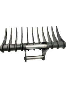 bibo 2026 Fourniture d'usine Râteau à racines en acier pour mini-excavatrice de 1,2 tonne, type pelle de terrassement et grappin - Product Image 2