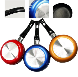 Poêle à frire antiadhésive avec poignée en bakélite, ustensile de cuisine en aluminium, mini-poêle antiadhésive - Product Image 5