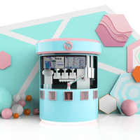 Distributeur automatique de bubble tea robotisé à technologie sophistiquée, écran tactile, paiement WeChat et Ali Pay, 150-200 pièces