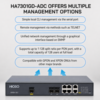 Nuevo Producto HiOSO 1PON OLT HA7301GD-ADC Sin Módulo MINI OLT GPON de 1 Puerto, Conexión Directa, Fácil Instalación, Compatible con OEM ODM