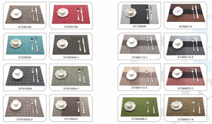 Alas Meja Makan Bulat 38cm Anti Air Ramah Lingkungan dari Plastik, Desain Bunga Kreatif Boen, untuk Restoran dan Dekorasi Rumah - Product Image 4