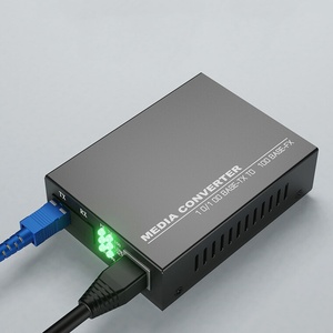 Gigabit bidi quang <span class=keywords><strong>SMF</strong></span> 1f1e phương tiện truyền thông chuyển đổi 10/100/1000Mbps sợi đơn Simplex 20km 3km 1310nm 1550nm SC sợi thu phát - Product Image 1