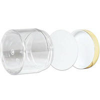 Avertan verre blanc dépoli large bouche 15g 200ml pp pot de crème sous vide or pour la crème pour le corps des yeux