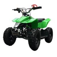 Quad ATV à essence 49cc à démarrage électrique, 2 temps, en acier inoxydable, avec ABS, fabriqué en Chine, en vente chaude, avec certification CE pour enfants