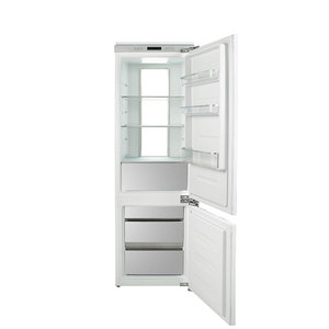 Refrigerador Compacto para Cocina de Hotel, Apartamento, Refrigerador de Doble Puerta con Congelador Superior, Refrigerador Empotrado para el Hogar - Product Image 3