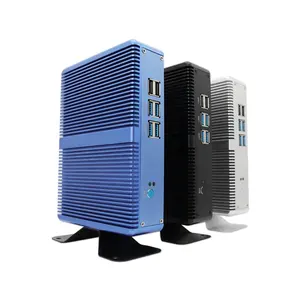 זול Fanless מיני מחשב Win10 פרו אינטל i5 7200U i3 7100U i7 4500U DDR4/DDR3 Barebone מחשב 4K HTPC WiFi HD-MI VGA קטן מחשב