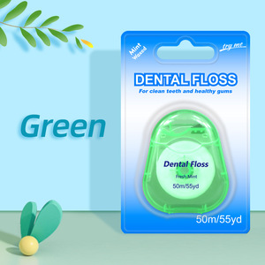 Filo Interdentale Colorato Cerato alla Menta da 50 Metri per la Pulizia dei Denti - Product Image 2