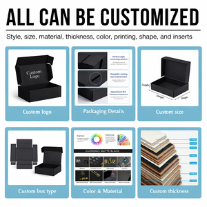 Caja de Regalo de Papel Rígido Magnética Plegable de Lujo, Impresa con Logotipo Personalizado, de Cuatro Colores, Hecha con Materiales Reciclados, para Pantalones y Ropa, Venta al Por Mayor - Product Image 3