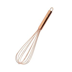 Fouet à œufs manuel en acier inoxydable couleur or rose, haute dureté, moderne, pour cuisine, vente en gros sur mesure - Product Image 2
