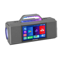Machine de karaoké domestique Android 13 à 3 voies avec woofer de 4,5 pouces, modèle privé, et écran tactile HD de 9 pouces intégré pour l'affichage des paroles, pour enfants et adultes