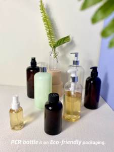 Bouteille vide en PET transparente, ambrée ou verte de 8 oz et 12 oz avec pompe pour shampoing, gel lavant ou lotion pour les mains - Product Image 5