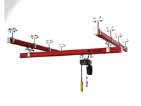 Système de grue suspendue à poutre simple flexible KBK, grue légère