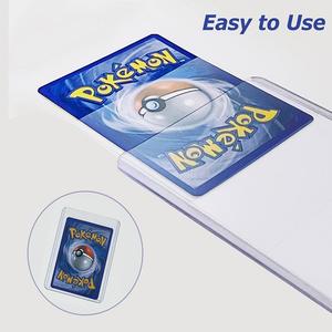 Robusto Penny Protector Sleeve Semi rigido TopLoad titolare della carta <span class=keywords><strong>Toploader</strong></span> per il Trading di caricatori superiori Sport da Baseball - Product Image 4