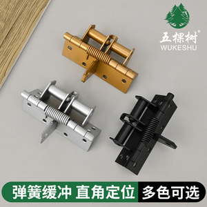 Door Closer <b>Hinge</b> 4 Inch <b>Spring</b> Loaded Soft Closing Concealed 180 Degree Opening Angle Minimalist Design - Product Image 5