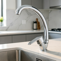 Robinet de cuisine au design moderne, installation sur plan, corps en alliage de zinc, noyau en céramique, adapté aux cuisines d'hôtels et d'appartements