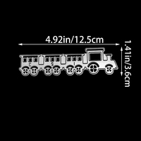 Matrice de découpe en métal en forme de petit train pour albums photo DIY, boîtes cadeaux, cartes en papier, cartes de vœux et scrapbooking