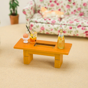 1:12 casa de muñecas Mini muebles modelo OB11 DIY madera café y mesa de té para escena en miniatura y comida jugar regalos - Product Image 5