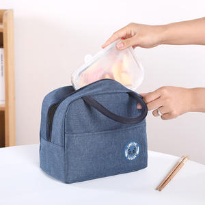 Sac à déjeuner isotherme portable en tissu Oxford, design moderne, rangement pour <span class=keywords><strong>le</strong></span> travail, l'école, les pique-niques et <span class=keywords><strong>le</strong></span> camping, fermeture éclair multifonctionnelle - Product Image 4