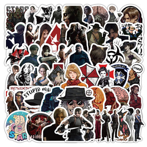 สติกเกอร์แฟชั่นลายกราฟฟิตีผู้พักอาศัยในวิดีโอเกม60ชิ้นสำหรับตกแต่งเกมคอนโซล - Product Image 1