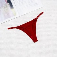 Strings et tangas sexy transparents pour femmes, culottes bikini taille basse, style sexy Bf Pictures Vs G-string Thong