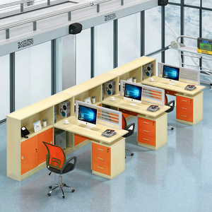 Luxury Office <strong>Table</strong> Arrangement with Modular Office Desk Office Partitions Premium Workstation Desk for Hotels Office Buildings - Product Image 3
