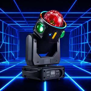 UNOXINE Projecteur à tête mobile LED DMX Flying Star Hammer pour spectacles sur scène, effet de faisceau RGBW pour clubs et hôtels - Product Image 1