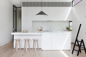 Apartamento de alquiler casa estilo Europa Matt lacado blanco pequeño gabinetes de cocina - Product Image 6