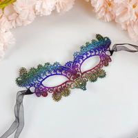 Masque demi-visage vintage pour femme – Accessoire de déguisement pour Mardi Gras, Halloween, carnaval, bal masqué vénitien, bal de promo