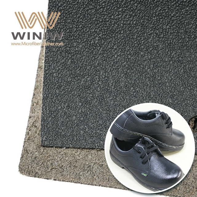 1.2mm Lightweight Waterproof Eco-Friendly Safety Shoes with Embossed Metallic Stretch Features